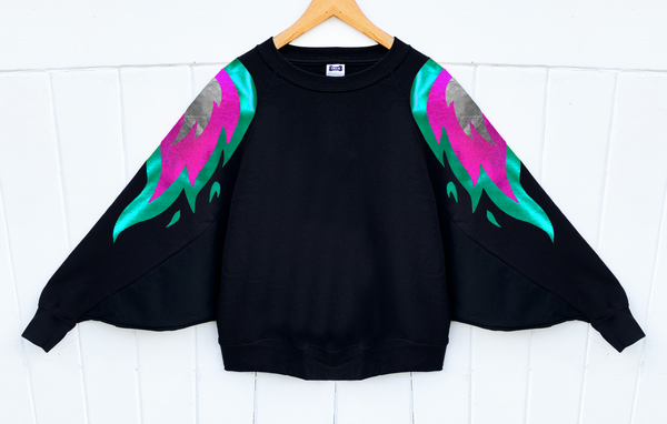 Batwing Phoenix - Green, Pink, Silver