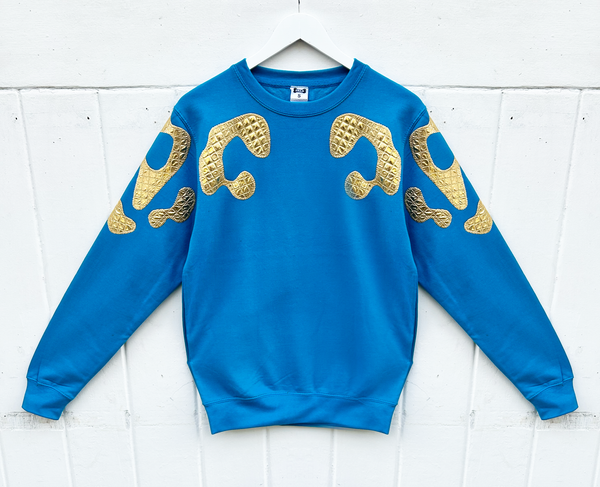 (326) 2nd -Size XS - Unisex Bonnie - Sapphire and Gold