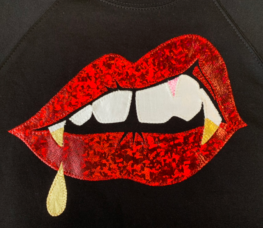 Bite Me - Iridescent Red and Gold