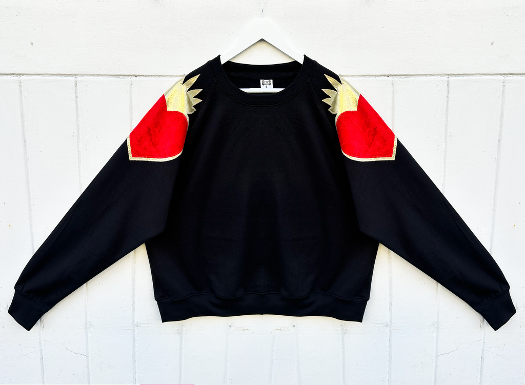 Boxy Oversized Queenie - Black and Red