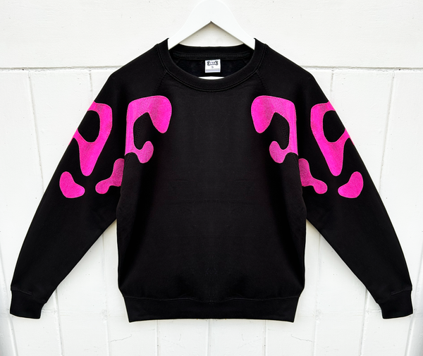 Unisex Bonnie - Black and Metallic Pink
