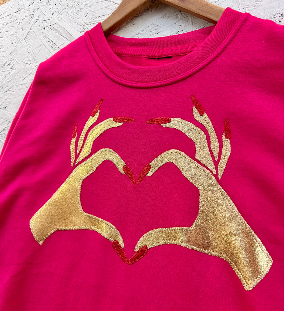 Nailed It - Hot Pink Unisex fit - Gold with red