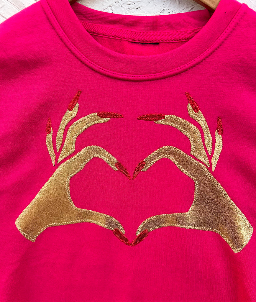 Sample - Size XXL - Nailed It - Hot Pink Unisex fit - Gold with red
