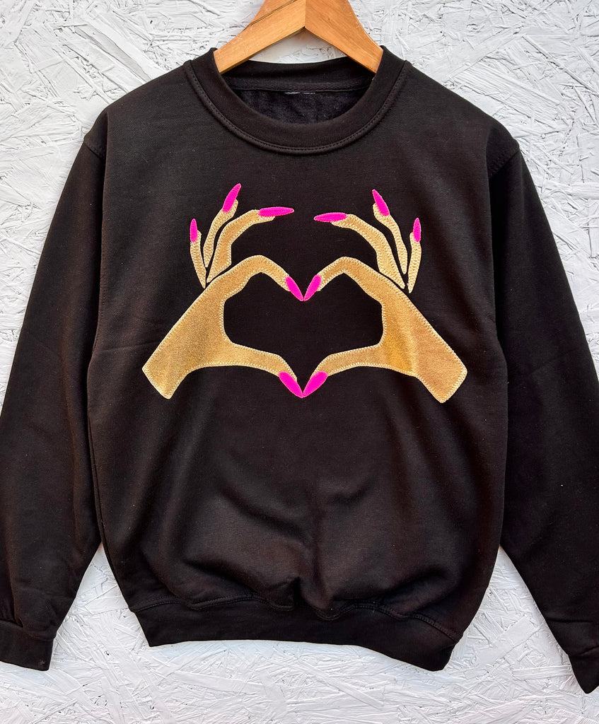Sample - Size S - Nailed It - Black Unisex fit - Gold with neon pink