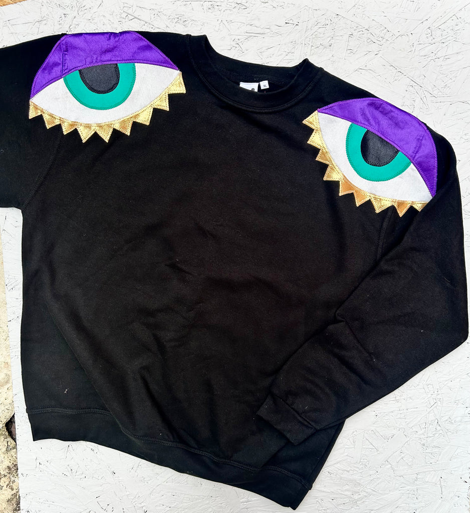 Sample - Size XL - 'Look Out' Unisex Sweat - Black
