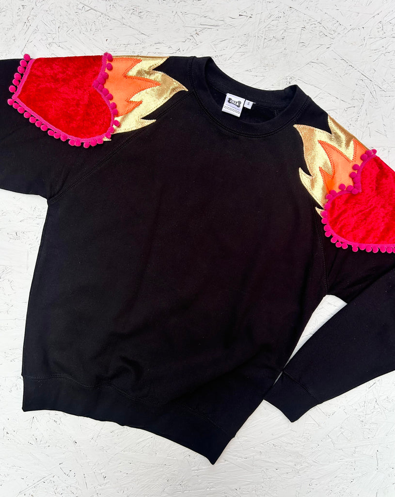 Sample - Size S - Hot Stuff - Unisex sweat - Orange flames