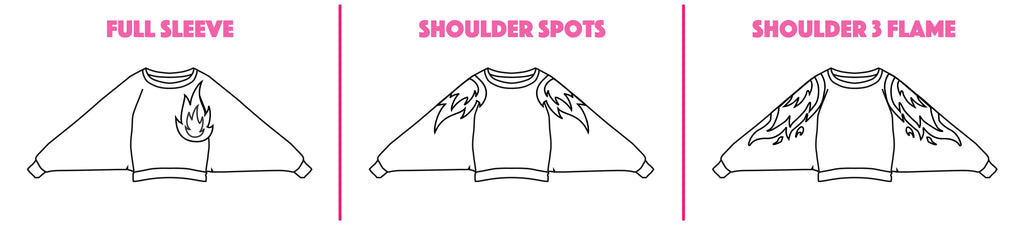 Custom Phoenix - Waist Length Oversized Batwing Sweatshirt