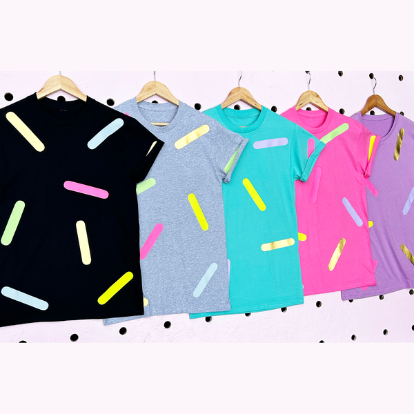 Sprinkles - Printed Tee - Various Colours and Shapes