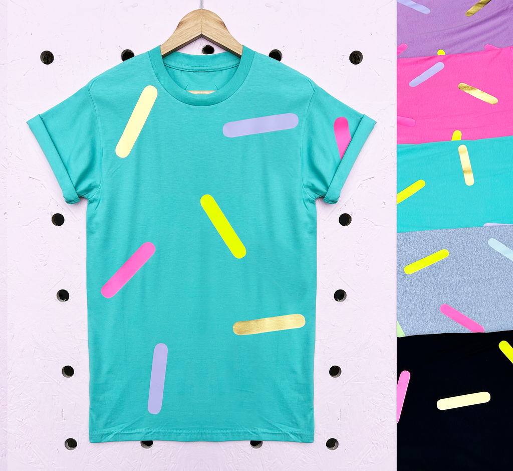 Sprinkles - Printed Tee - Various Colours and Shapes