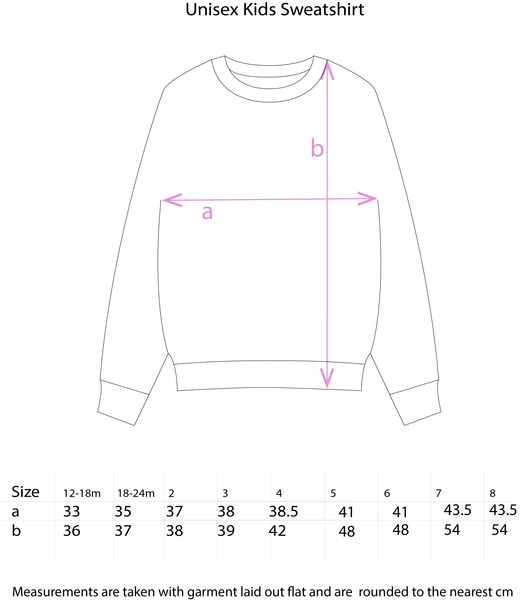 Kids Number Sweatshirt - The Bomb (Gold) - just age 1 left