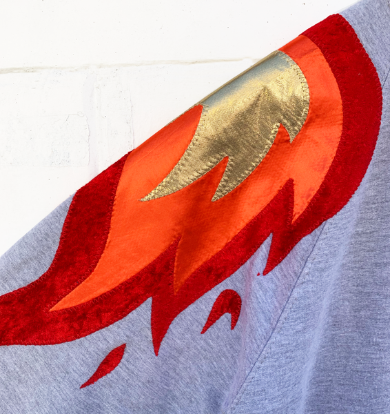 Unisex Phoenix - Flame on Grey