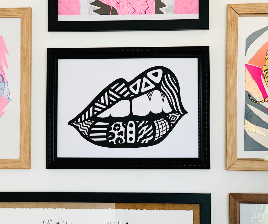 Limited Edition Screen Print - A3 black and white