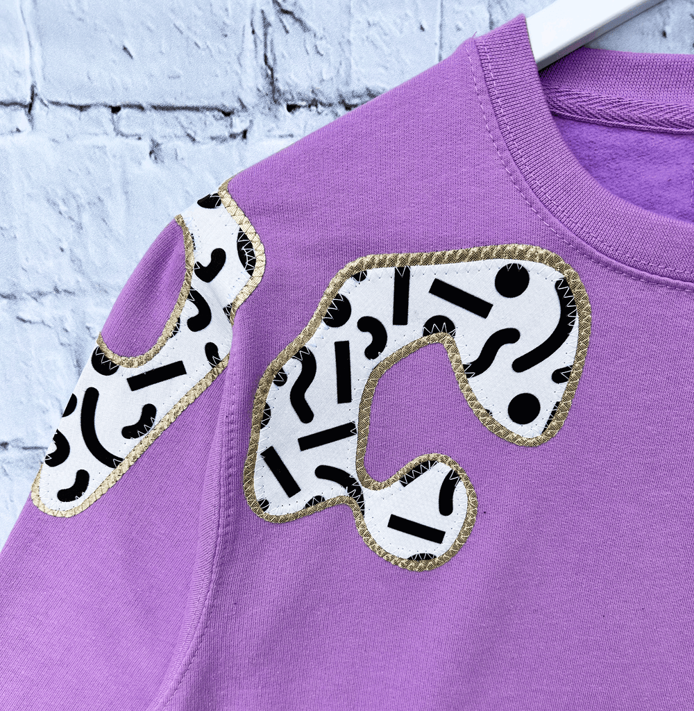 Unisex Bonnie - Lilac and Monochrome - just size S left