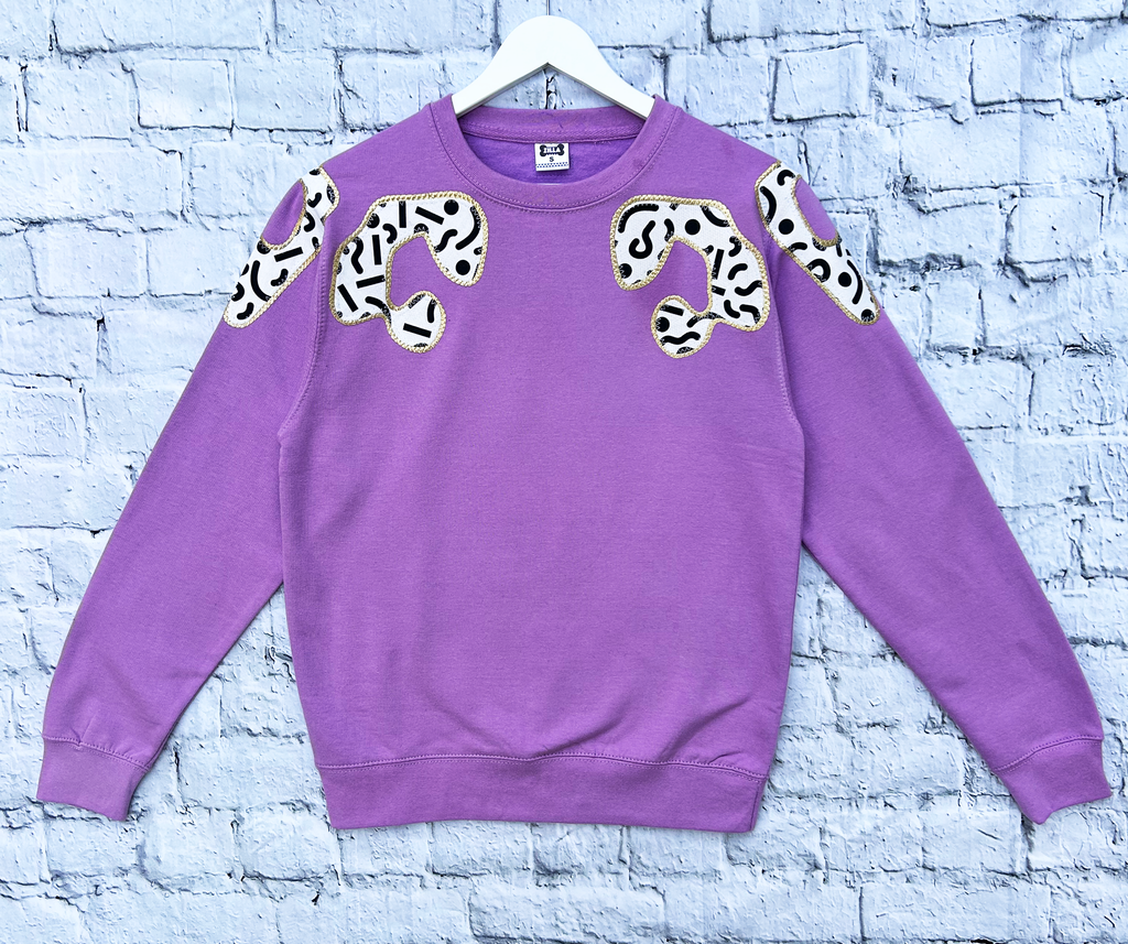 Unisex Bonnie - Lilac and Monochrome - just size S left