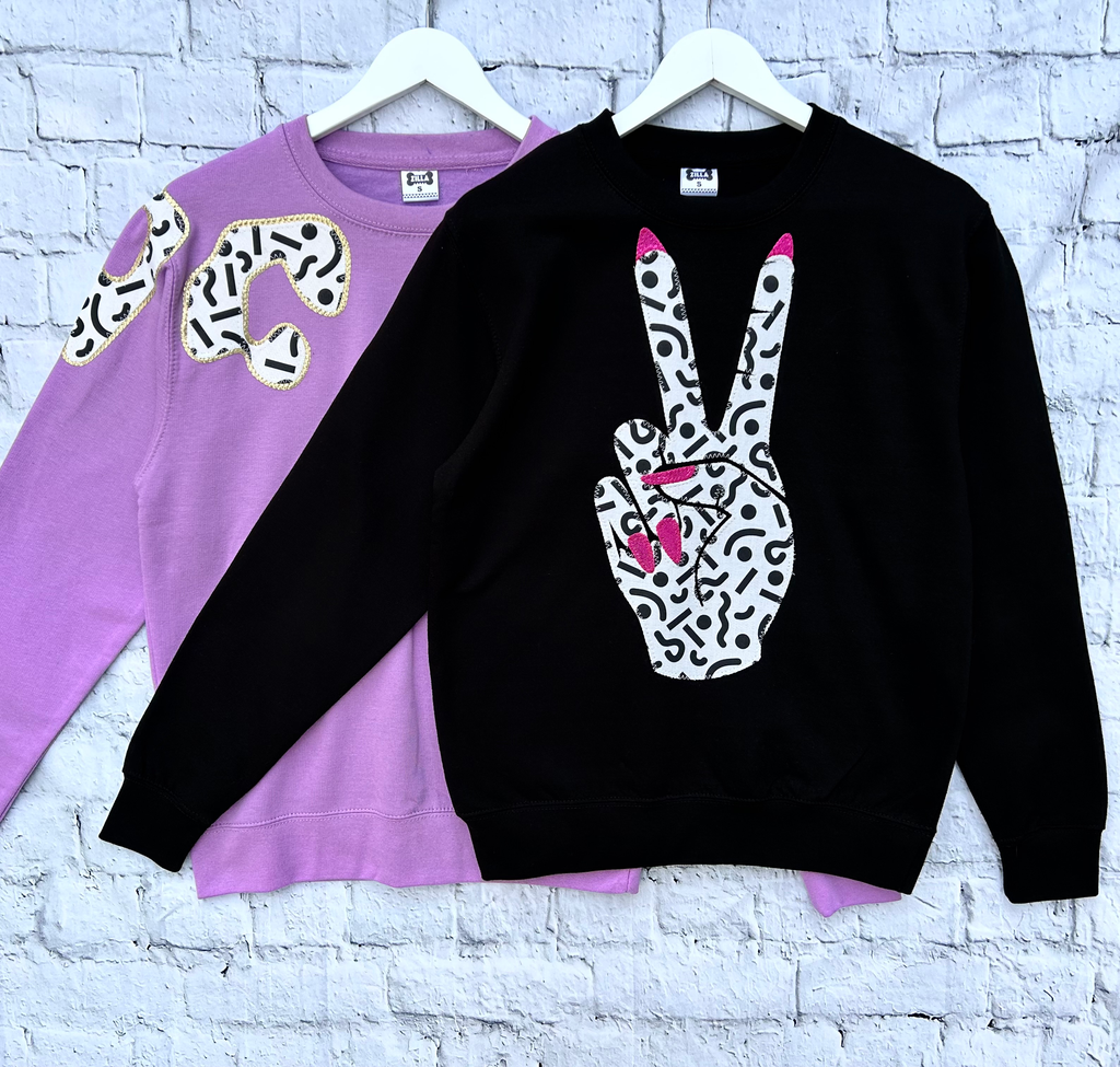 Unisex Bonnie - Lilac and Monochrome - just size S left