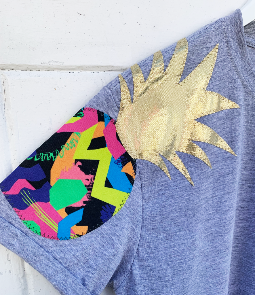 Totally Tropical Oversized Tee - Grey
