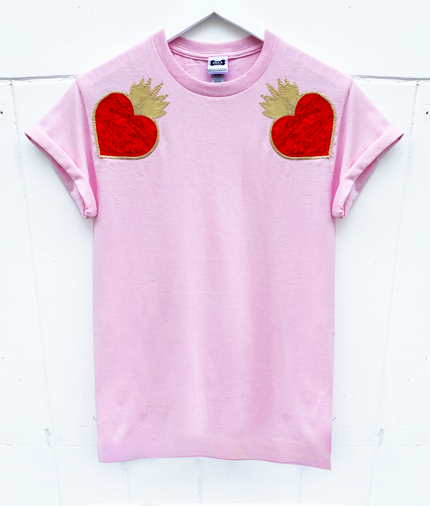 Queenie Tee - Unisex Fit in Pink